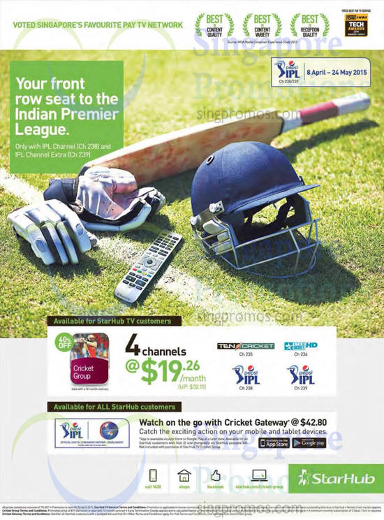 Cable TV 19.26 Cricket Group Pack