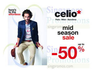Featured image for (EXPIRED) Celio* Mid Season Sale 1 Apr 2015