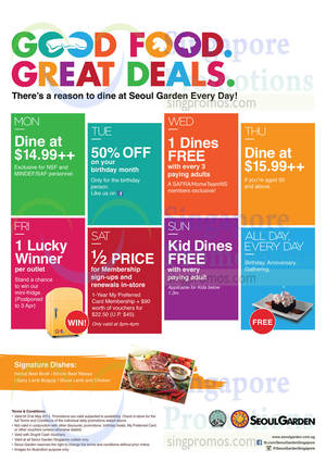 Featured image for (EXPIRED) Seoul Garden Kids Dine FREE Sundays Promotion 26 Apr – 31 May 2015