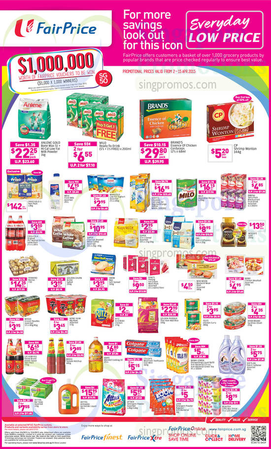 Groceries Anlene, Brands, Milo, Friso Gold, Ferrero Rocher, Colgate, Ritz, Mama Lemon, Softlan, Attack, Dettol