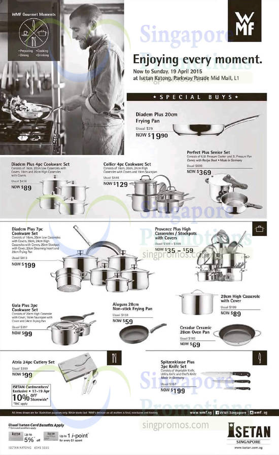 Isetan WMF Cookware Sets 17 Apr 2015