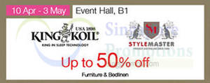 Featured image for (EXPIRED) King Koil & Stylemaster Promotion @ Isetan Westgate 10 Apr – 3 May 2015