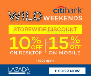 Featured image for Lazada 10% to 15% Off Storewide With Citibank Cards (NO Min Spend) 6 - 7 Jun 2015