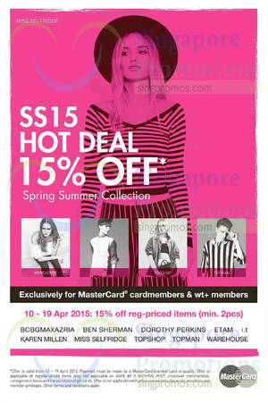 Featured image for (EXPIRED) F3 Brands 15% Off Spring/Summer 2015 Collection 10 – 19 Apr 2015