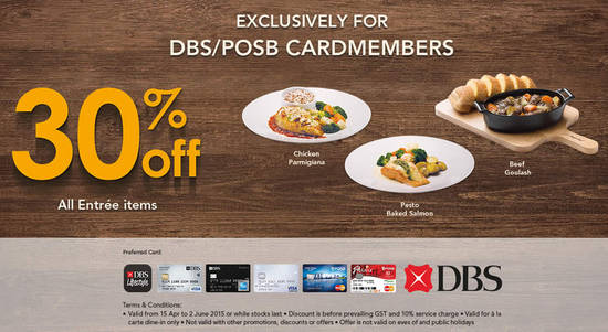 Pizza Hut DBS,POSB Cardmember Specials 16 Apr 2015