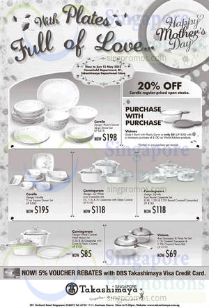 Featured image for (EXPIRED) Takashimaya Cookware & Kitchenware Offers 24 Apr – 10 May 2015