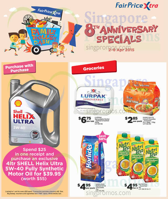 (Till 8 Apr) Groceries, Purchase With Purchase, Lurpak, Horlicks, Nutritea