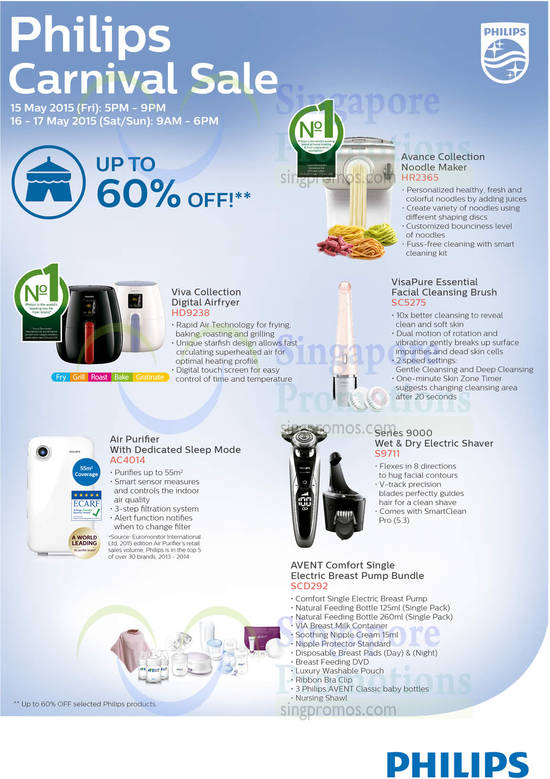 14 May Offers Without Prices, Air Fryer, Air Purifier, Avance Collection, Shaver, Visapure, Avent (1)