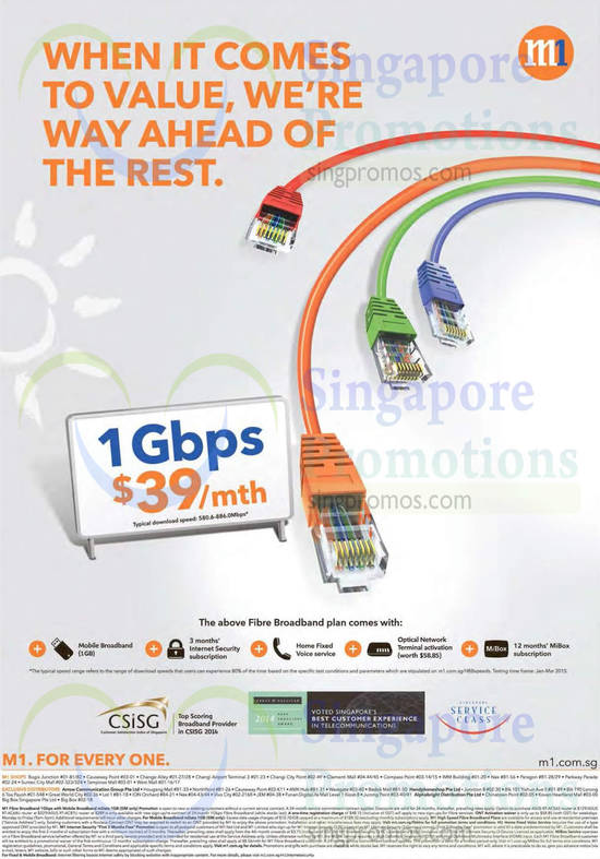 39.00 1Gbps Per Month