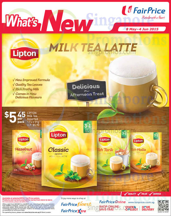 8 May Lipton Milk Tea Latter Hazelnut, Classic, Teh Tarik, Teh Halia