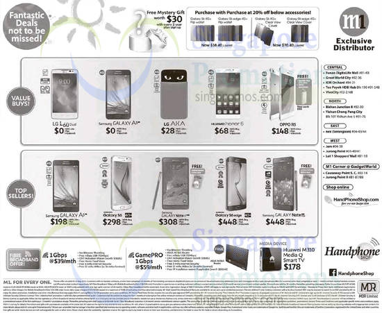 Handphone Shop LG L60 Dual, AKA, Huawei Honor 6, Oppo R5, Samsung Galaxy A3, A5, S6, S6 Edge, Note 4, Note Edge