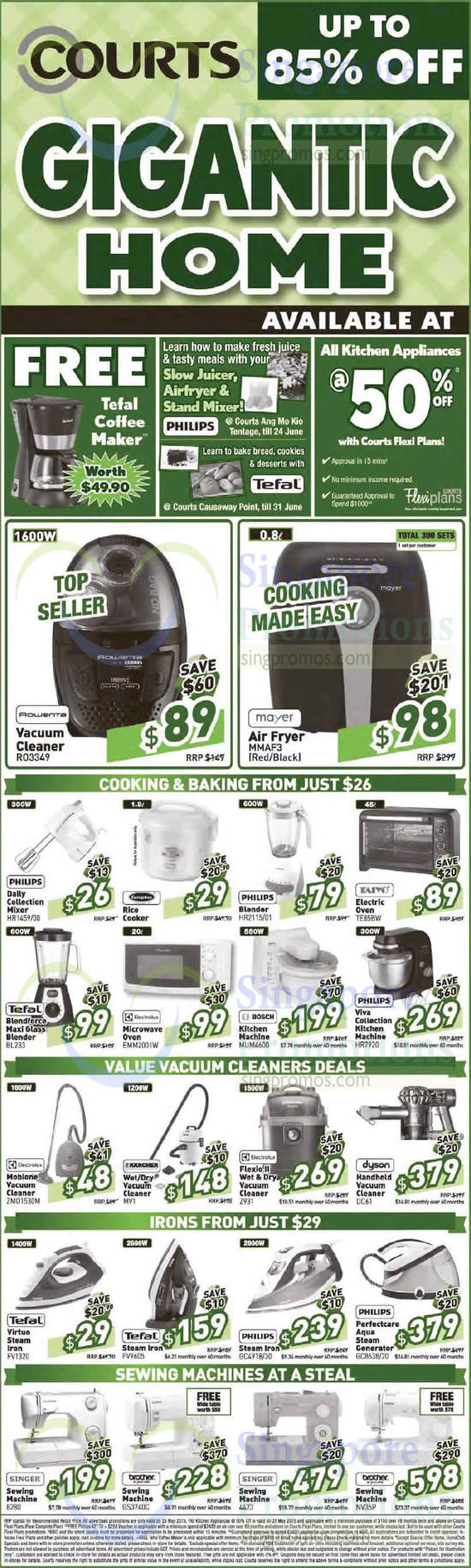 Kitchen Appliances, Kitchen Machines, Vacuum Cleaners, Sewing Machines, Irons, Steam Generator, Electrolux, Bosch