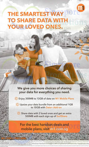 Featured image for (EXPIRED) M1 Home Broadband, Mobile & Other Offers 23 – 29 May 2015