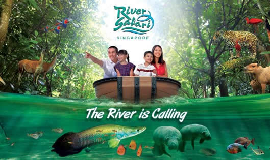 Hasil gambar untuk River Safari Singapore Admission Ticket with Two Boat Rides