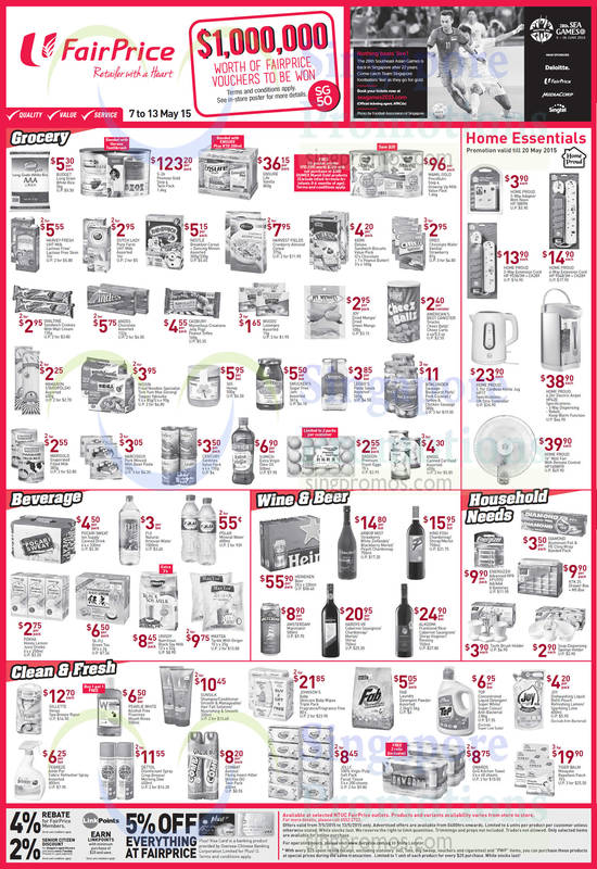 (Till 13 May) Groceries, Beverages, Wines, Household Cleaning Items, Household Needs, Home Essentials