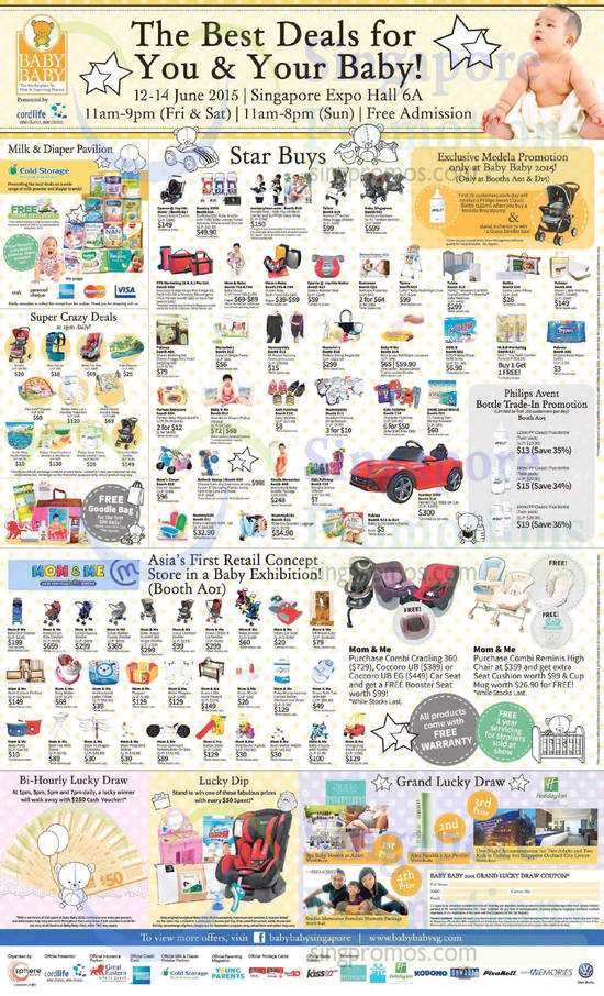 12 Jun Star Buys, Milk Powders, Diapers, Super Crazy Deals, Bottle Trade-In Promotion, Car Seats, Lucky Dip, Lucky Draws