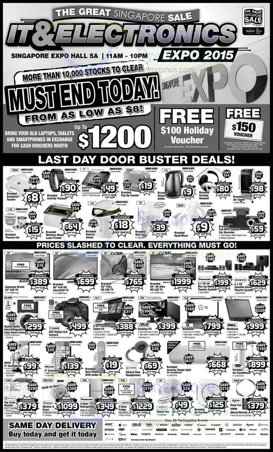 28 Jun Last Day Door Buster Deals, TVs, Cameras, Phones, Fans, Air Conditioner