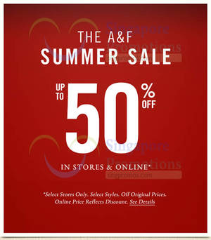 Featured image for (EXPIRED) Abercrombie & Fitch Summer Sale 11 Jun 2015