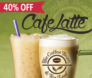 Featured image for (EXPIRED) Coffee Bean & Tea Leaf 40% Off Cafe Latte Deal 1 Jun 2015