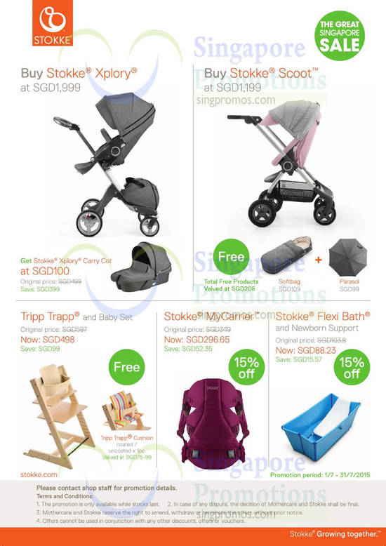 Stokke Strollers, Xplory, Scoot, Tripp Trapp