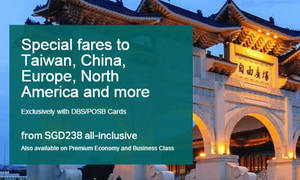 Featured image for (EXPIRED) Cathay Pacific Promo Fares for DBS/POSB Cardmembers 16 Jul – 11 Aug 2015
