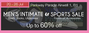 Featured image for (EXPIRED) Isetan Men’s Intimate & Sports Sale @ Parkway Parade 20 – 26 Jul 2015