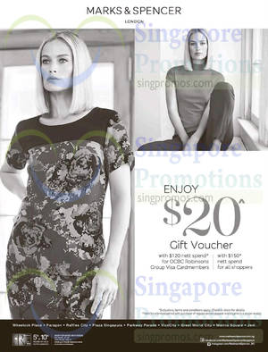 Featured image for (EXPIRED) Marks & Spencer Spend $150 & Get $20 Voucher 11 Jul 2015