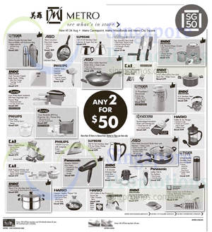 Featured image for (EXPIRED) Metro $50 For Any Two Selected Items 7 – 24 Aug 2015