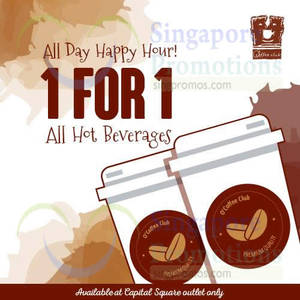 Featured image for (EXPIRED) O’Coffee Club 1 For 1 Hot Beverages @ Capital Square 5 – 28 Aug 2015