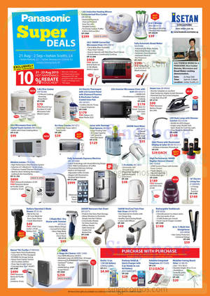 Featured image for (EXPIRED) Panasonic Super Deals Offers @ Isetan 21 Aug – 2 Sep 2015