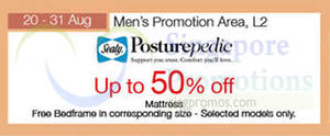 Featured image for (EXPIRED) Sealy Posturepedic Mattress Promo @ Parkway Parade 20 – 31 Aug 2015