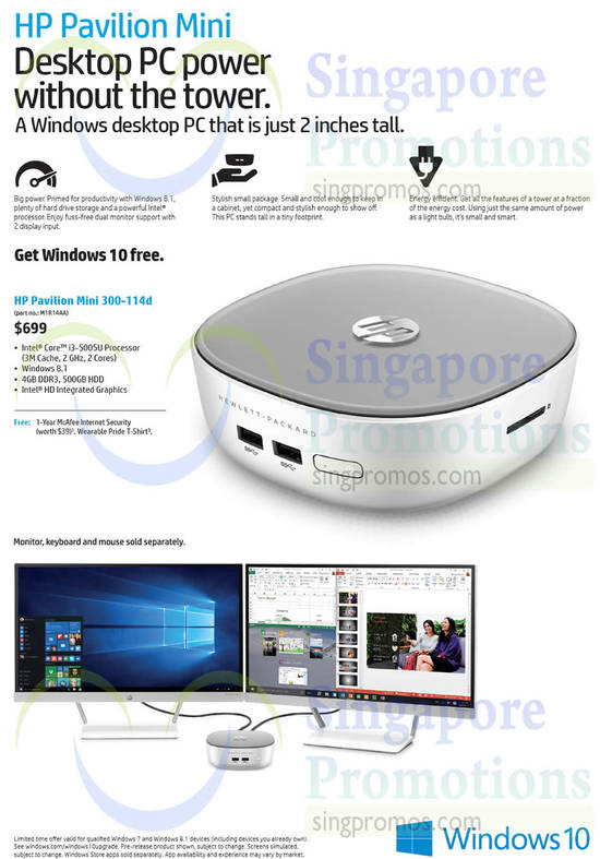 Desktop PC, Pavilion Mini 300-114d