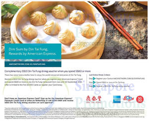 Featured image for (EXPIRED) Din Tai Fung Spend $60 & Get $10 Voucher For AMEX Cardmembers 2 – 30 Sep 2015