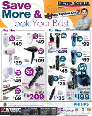 Featured image for (EXPIRED) Philips Personal Care Electronics Offers @ Harvey Norman 17 – 23 Sep 2015