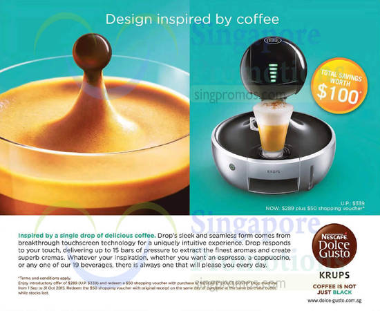 Nescafe Dolce Gusto 7 Sep 2015