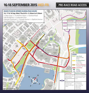 Featured image for (EXPIRED) F1 2015 Road Closures in Singapore 16 – 22 Sep 2015