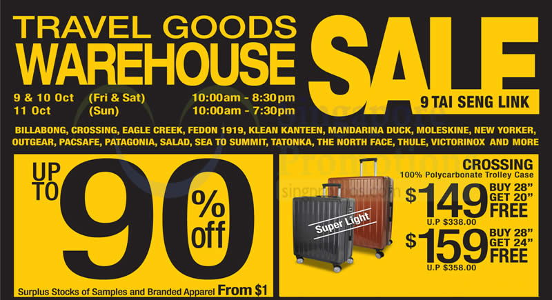 Featured image for Famous Tai Seng Warehouse SALE 9 - 11 Oct 2015