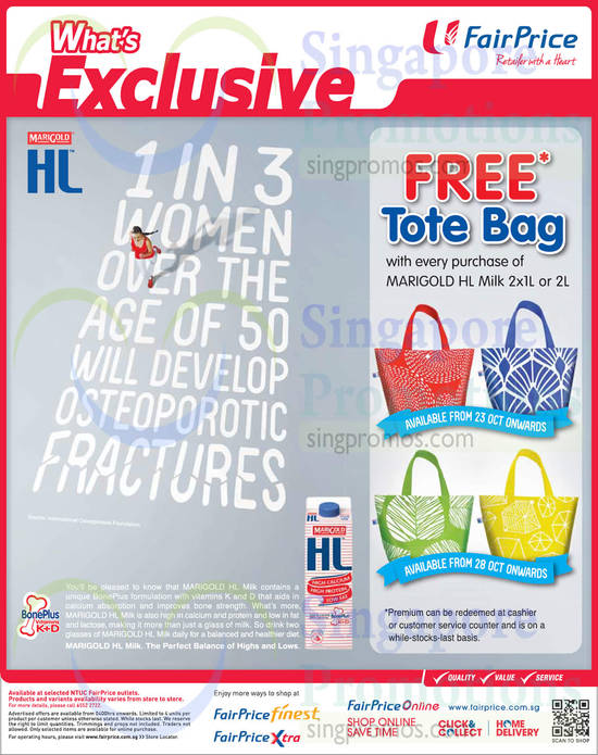 HL Milk Free Tote Bag