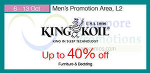 Featured image for (EXPIRED) King Koil Promotion @ Parkway Parade 7 – 13 Oct 2015