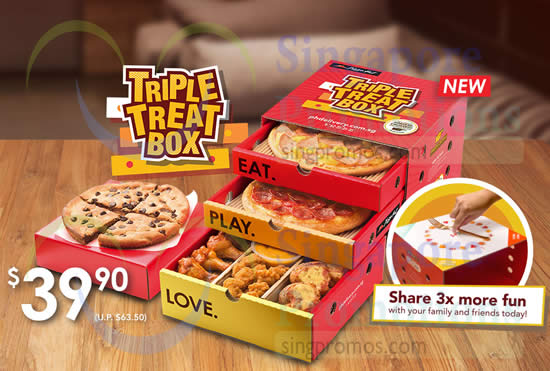 Pizza Hut Delivery New Triple Treat Box From 23 Oct 2015