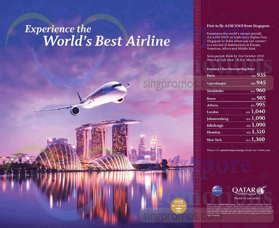 Qatar Airways 21 Oct 2015