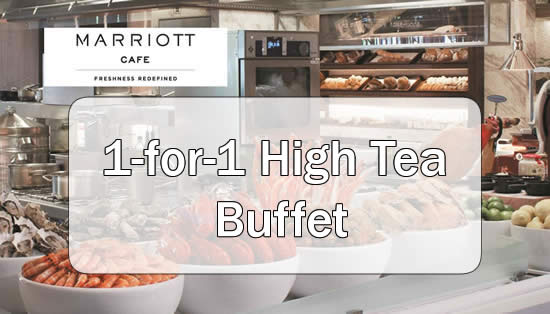 Featured image for Marriott Cafe 1-for-1 High Tea Buffet For Singtel Customers (Wkdays) 2 Nov - 31 Dec 2015
