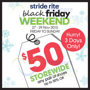 Featured image for (EXPIRED) Stride Rite Black Friday Storewide Sale 27 – 29 Nov 2015