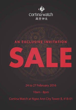 Featured image for (EXPIRED) Cortina Watch Sale @ Ngee Ann City 24 – 27 Feb 2016