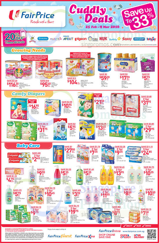 Fairprice Baby Cuddly 25 Feb 2016