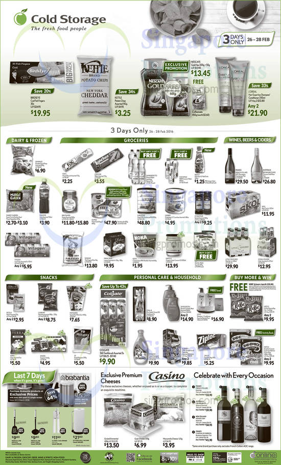 Nescafe Gold, Loreal, Wines, Songhe, Dumex, Cadbury, Colgate, Oralb, KitKat