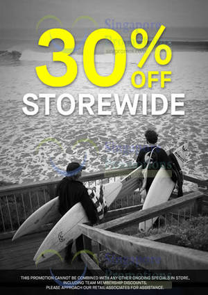 Billabong deals 30 off