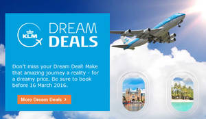 Featured image for (EXPIRED) KLM fr $919 all-in Promo Fares 9 – 16 Mar 2016