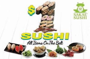 Featured image for (EXPIRED) Sakae Sushi $1 Everything on Belt @ 6 Outlets From 7 Mar 2016