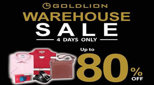 Featured image for Goldlion Warehouse Sale up to 80% off from 5 - 8 May 2016